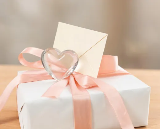 Heart paperweight